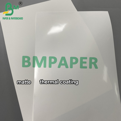 Papier synthétique thermique Jumbo Roll 1090mm*8000m Matériau de papier pour étiquettes résistant aux déchirures