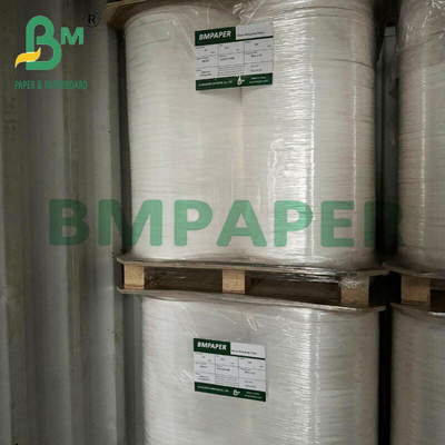 25 mm x 1000 m paillettes d'emballage de qualité alimentaire papier blanc avec rouleau jumbo 28g