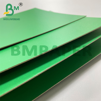 1.2mm 1.5mm Green Color Laminated Grey Back Board Pour la boîte à bijoux