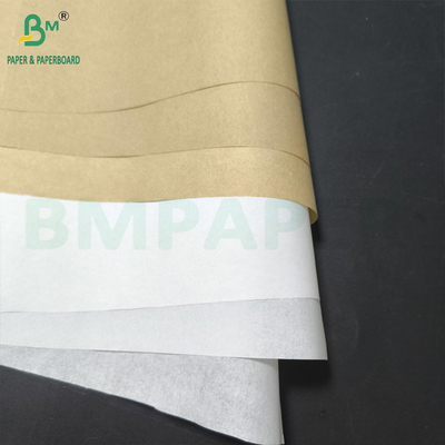 Papier d'emballage pour sandwichs naturel et blanc, papier résistant à la graisse, enveloppe pour aliments