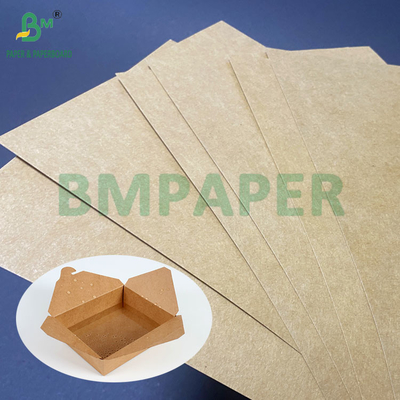 Pe revêtement unilatérale carton kraft brun feuilles grandes pour les boîtes à lunch 400gm + 15g
