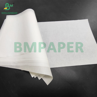 38 grammes de papier d'emballage résistant à la graisse blanc et couleur café