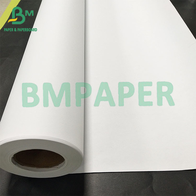 20LB Papier CAO blanc non recouvert pour l'ingénierie en rouleaux de 24"*150ft