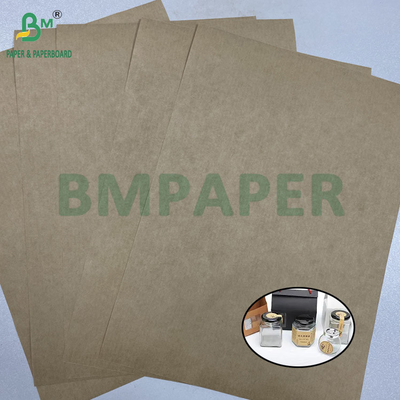 80g de papier d'étiquette de bouteille Kraft couleur papier résistant à l'eau