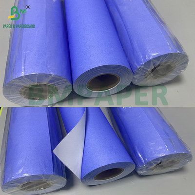 80 grammes de papier numérique bleu violet en rouleaux d'un côté blanc 610 mm x 50 m 2 pouces