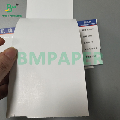 175GSM Carte blanche blanche en papier thermique Impression latérale doule pour carte d'embarquement