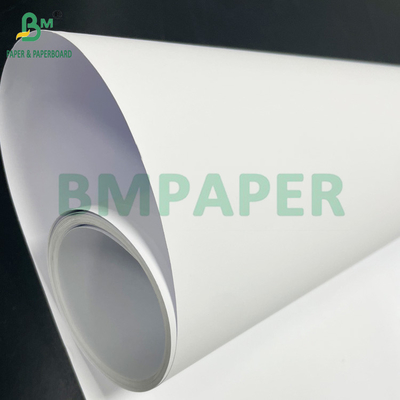 Blanc vif 24 lb 28 lb couleur jet d'encre Matte revêtu de papier en rouleau 36 pouces x 150 pieds