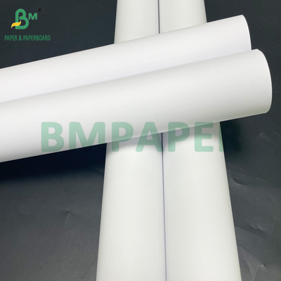 Blanc vif 24 lb 28 lb couleur jet d'encre Matte revêtu de papier en rouleau 36 pouces x 150 pieds