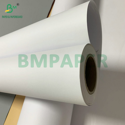Papier blanc non recouvert de 20 lb CAO pour l'impression par jet d'encre 36" x 300" 3 rouleaux par carton