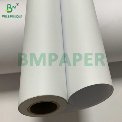 Papier blanc non recouvert de 20 lb CAO pour l'impression par jet d'encre 36" x 300" 3 rouleaux par carton