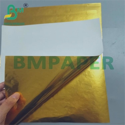 70 grammes de papier doré brillant résistant à l'humidité pour étiquette de boissons 70 cm x 100 cm