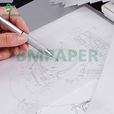 63 grammes 73 grammes rouleau de papier blanc de traçage de croquis pour bricolage 18 x 24 pouces