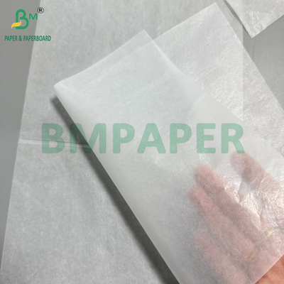 17 g 20 g papier semi-translucide à deux côtés papier d'emballage alimentaire brillant