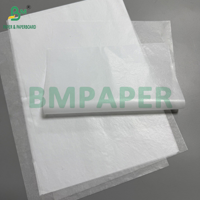 17 g 20 g papier semi-translucide à deux côtés papier d'emballage alimentaire brillant