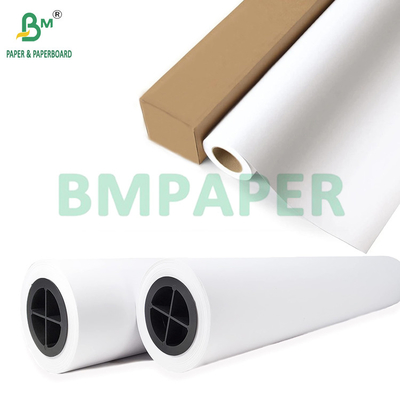 Papier à jet d'encre ultra-blanc non recouvert de 20 lb pour imprimantes grand format