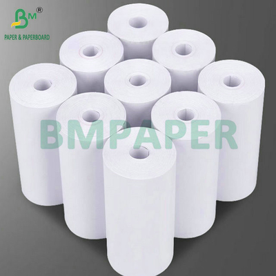 Bon blanc 55g 80mm x 80mm Ruloir de papier de reçu thermique pour l'impression
