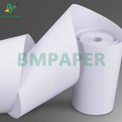 Bon blanc 55g 80mm x 80mm Ruloir de papier de reçu thermique pour l'impression