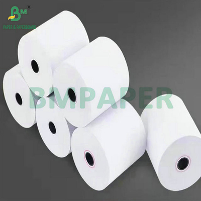 Bon blanc 55g 80mm x 80mm Ruloir de papier de reçu thermique pour l'impression
