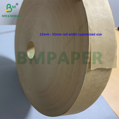 Coupe de papier d'emballage 30mm 32mm 24gsm 28gsm Brown Kraft Pour l'emballage de paille