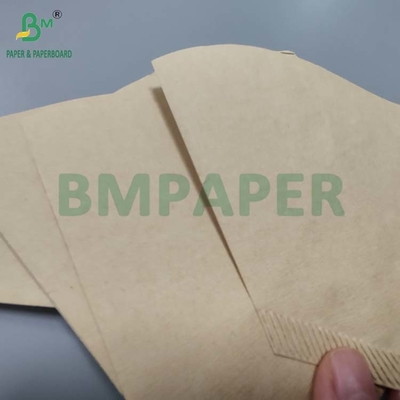 Fiche de papier de filtre à café brun blanc naturel de 50 gm pour une cafetière à goutte à goutte