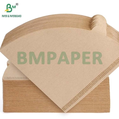 Papier de filtre à café brun naturel non blanchi biodégradable à haute température