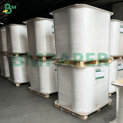 Ruloir de papier d'emballage de paille blanc recyclable de qualité alimentaire en 24/28 GSM