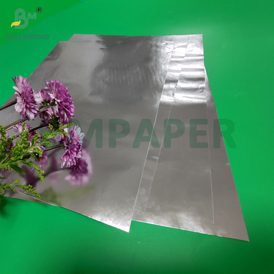 68 gm 70 gm argent métallisé papier résistant à l'humidité pour étiquette de cou de bière 700 mm