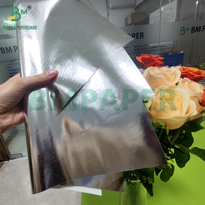 68 gm 70 gm argent métallisé papier résistant à l'humidité pour étiquette de cou de bière 700 mm
