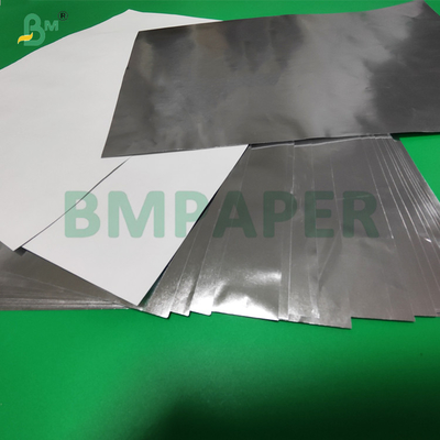 68 gm 70 gm argent métallisé papier résistant à l'humidité pour étiquette de cou de bière 700 mm