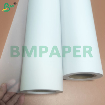 80 gsm rouleau de papier de dessin à traçage à haute rigidité semi-transparent
