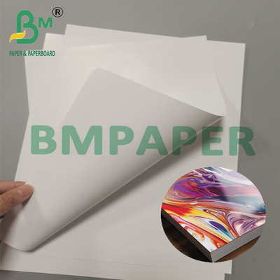 128 grammes de papier d'art double face brillant et mat recouvert 27x34 "pour le magazine