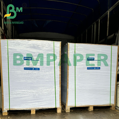 128 grammes de papier d'art double face brillant et mat recouvert 27x34 "pour le magazine