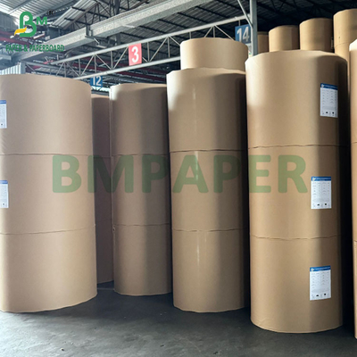 MG Papier kraft à côtes brun naturel non blanchi 50 grammes bobines 800 mm cœur large 76 mm