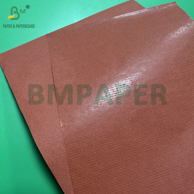 50 g de papier kraft rayé de couleur lisse d' un côté jaune rouge