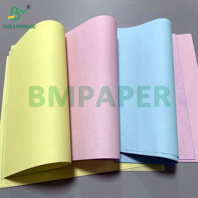 50 gm 60 gm 8,5 " x 14 " Rose bleu de couleur papier sans carbone pour le reçu de livraison
