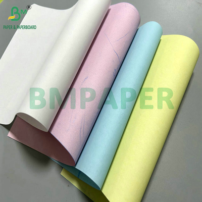 50 gm 60 gm 8,5 " x 14 " Rose bleu de couleur papier sans carbone pour le reçu de livraison
