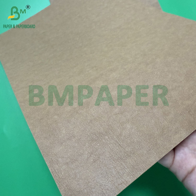 0.55mm 0.60mm Marron foncé Rouleaux de papier kraft lavés pour jeans Étiquette 150cm X 100m
