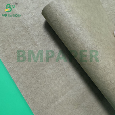 0.55mm 0.60mm Marron foncé Rouleaux de papier kraft lavés pour jeans Étiquette 150cm X 100m