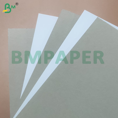 300 gm Pâte recyclée 700*1000 mm Feuille de papier de fond blanche et grise revêtue