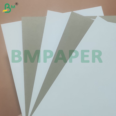 300 gm Pâte recyclée 700*1000 mm Feuille de papier de fond blanche et grise revêtue