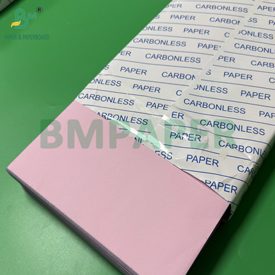 55 - 80gm Carbone sans papier CF pour les reçus Feuille de couleur rose clair vert bleu jaune
