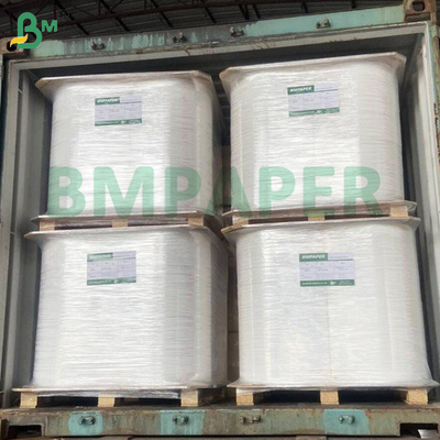 Papeterie d'emballage pour cure-dent blanche de qualité alimentaire rouleau 24 - 28GSM 26,5-32 mm Largeur pâte vierge Kraft biodégradable