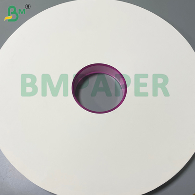Papeterie d'emballage pour cure-dent blanche de qualité alimentaire rouleau 24 - 28GSM 26,5-32 mm Largeur pâte vierge Kraft biodégradable