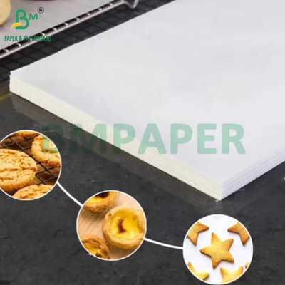 45 gm 50 gm Papier à l'épreuve de la graisse blanc blanchi pour la cuisson PFAS Kit 5 Kit 7