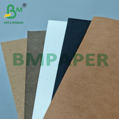 0.55mm 0.8mm Teinture colorée et texturée Tissu Kraft pour sac à main