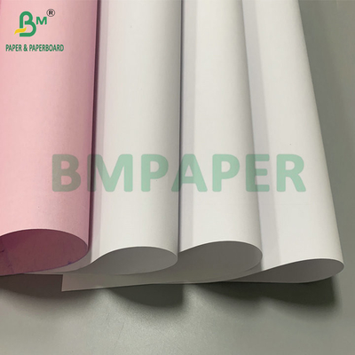 56 gm 60 gm CB CFB CF Blanc bleu rose sans carbone papier à rouleaux 44,5 cm