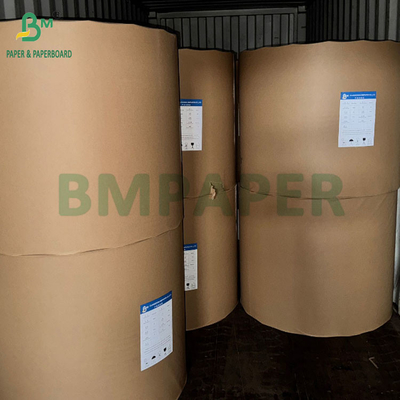 Pâte de bois vierge 30GSM à 120GSM Papier d'emballage kraft à côtes MG non blanchi