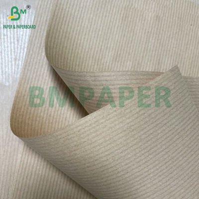 Pâte de bois vierge 30GSM à 120GSM Papier d'emballage kraft à côtes MG non blanchi