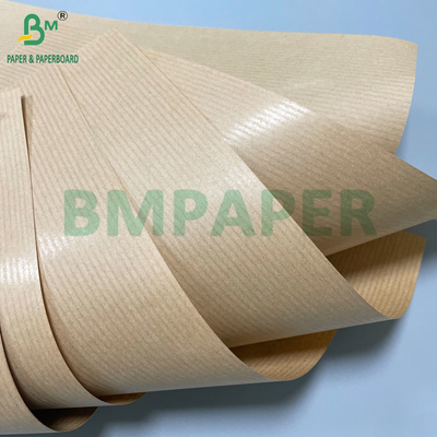 Pâte de bois vierge 30GSM à 120GSM Papier d'emballage kraft à côtes MG non blanchi