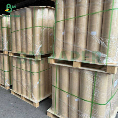 Pâte de bois vierge 30GSM à 120GSM Papier d'emballage kraft à côtes MG non blanchi